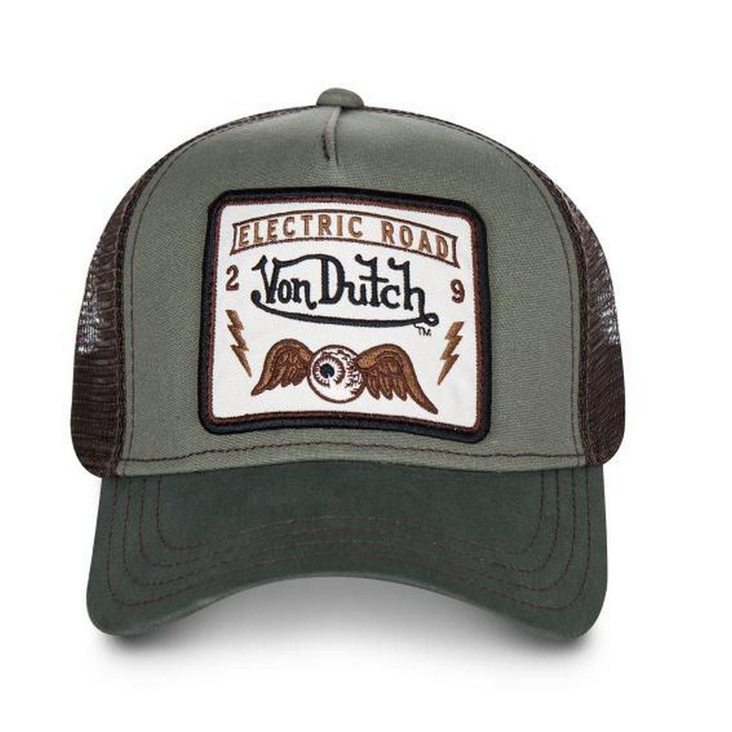 VON DUTCH CASQUETTE KAKI FILET OEIL