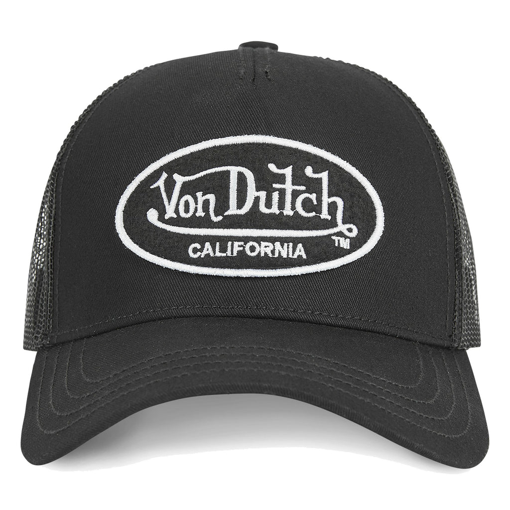 VON DUTCH 823 CASQUETTE FILLET NOIR LOG BL