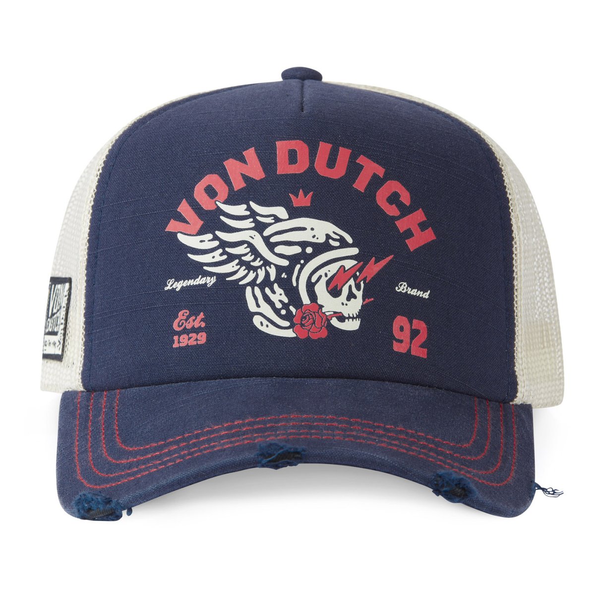 VON DUTCH 0824 CASQUETTE FILET CRANE AVEC CASQUE BLEU MARINE