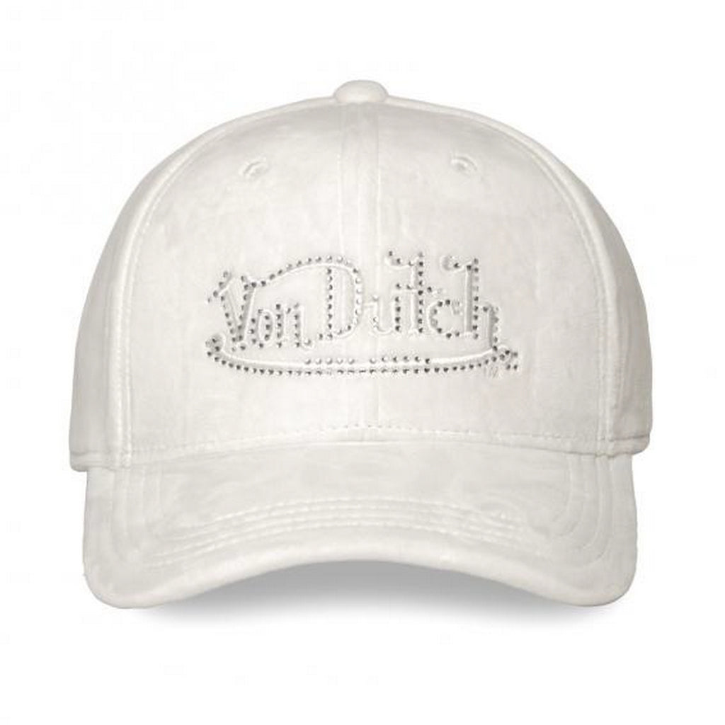 VON DUTCH 1125 CASQUETTE BLANCHE STRASS