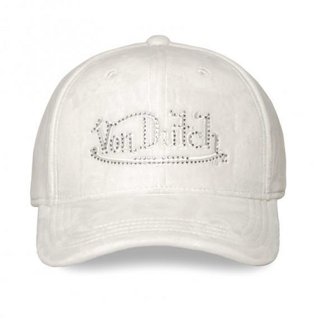 VON DUTCH 1125 CASQUETTE BLANCHE STRASS