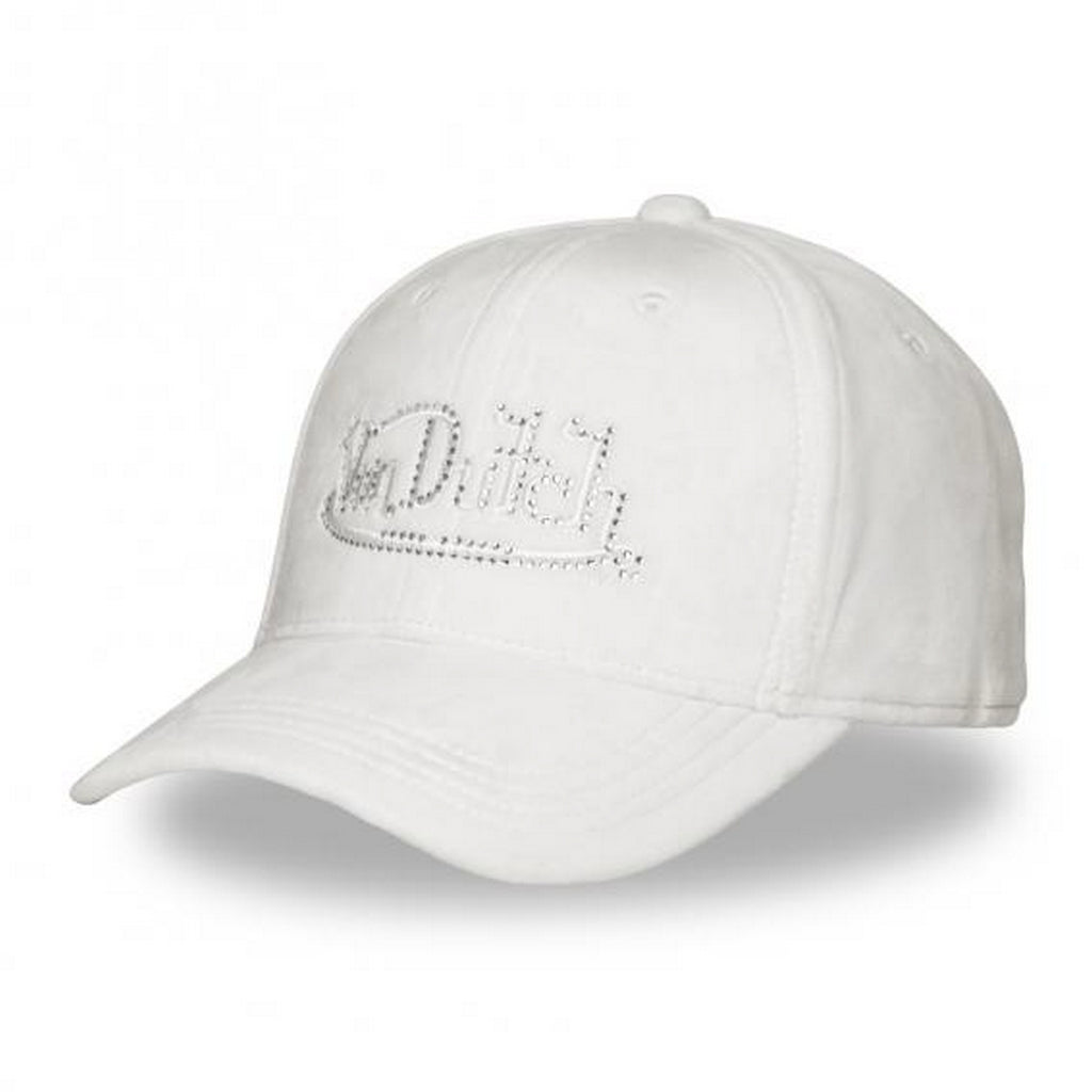 VON DUTCH 1125 CASQUETTE BLANCHE STRASS