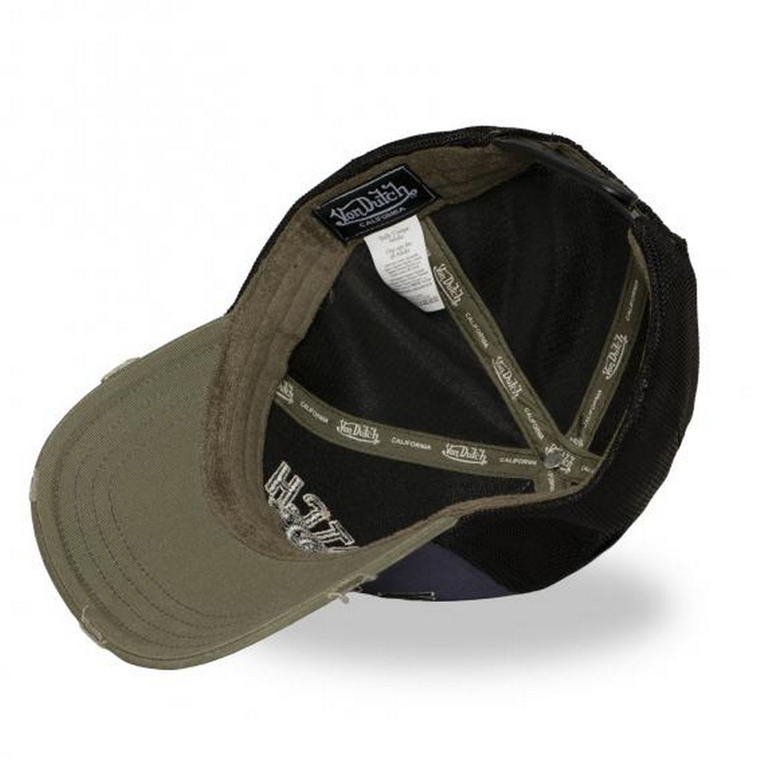 VON DUTCH 1125 CASQUETTE BLEU/KAKI CROCODILE