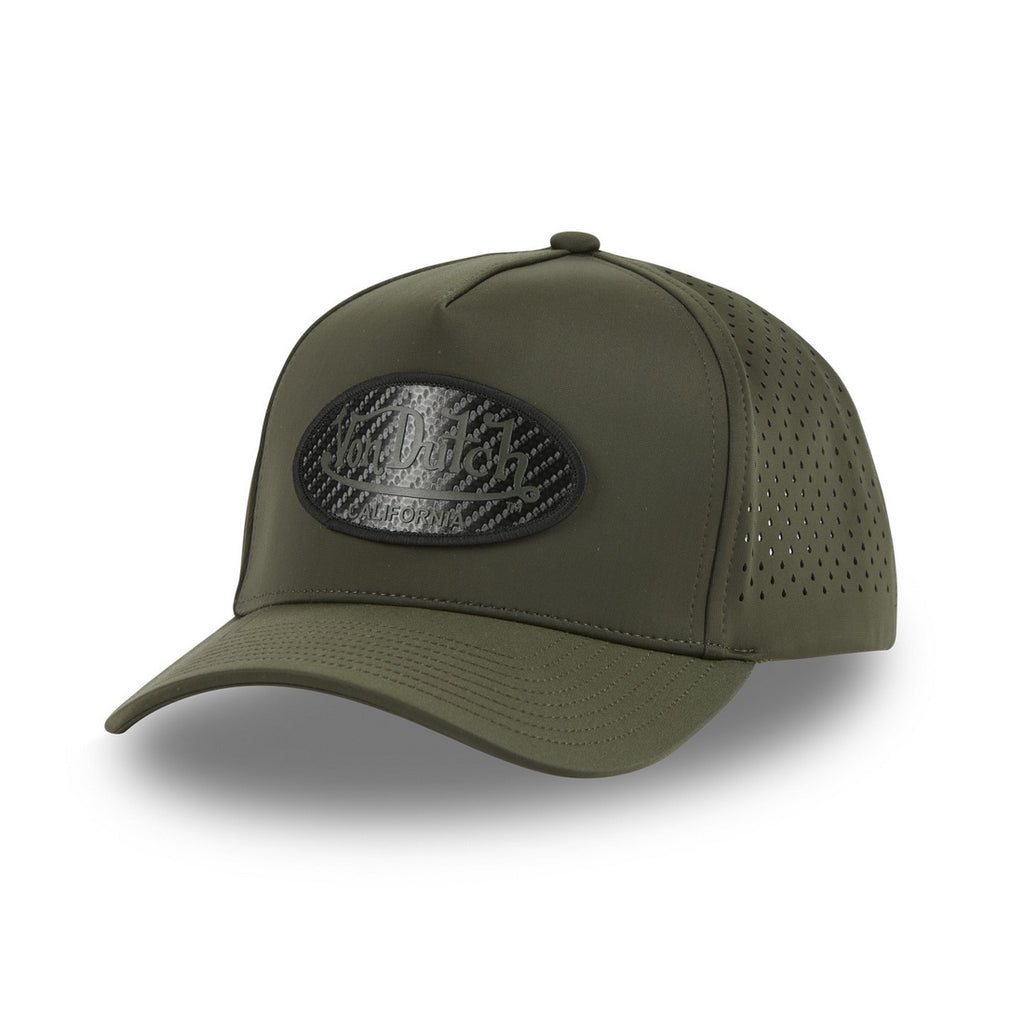 VON DUTCH 725 CASQUETTE KAKI LOGO CARBON