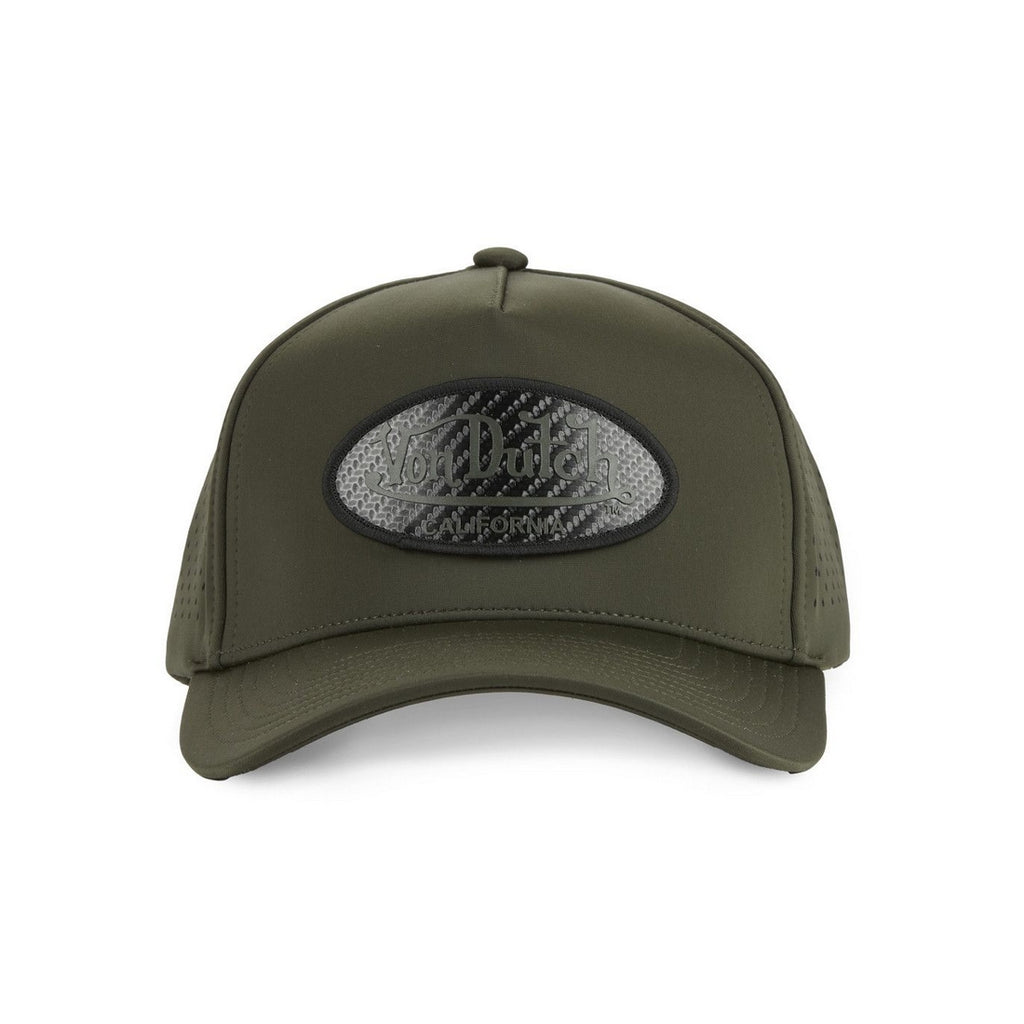 VON DUTCH 725 CASQUETTE KAKI LOGO CARBON