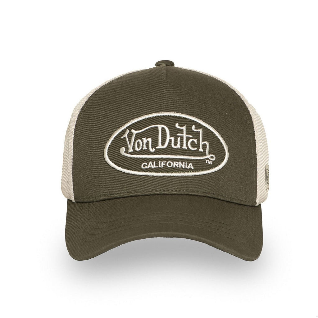 VON DUTCH 925 CASQUETTE KAKI BLANC
