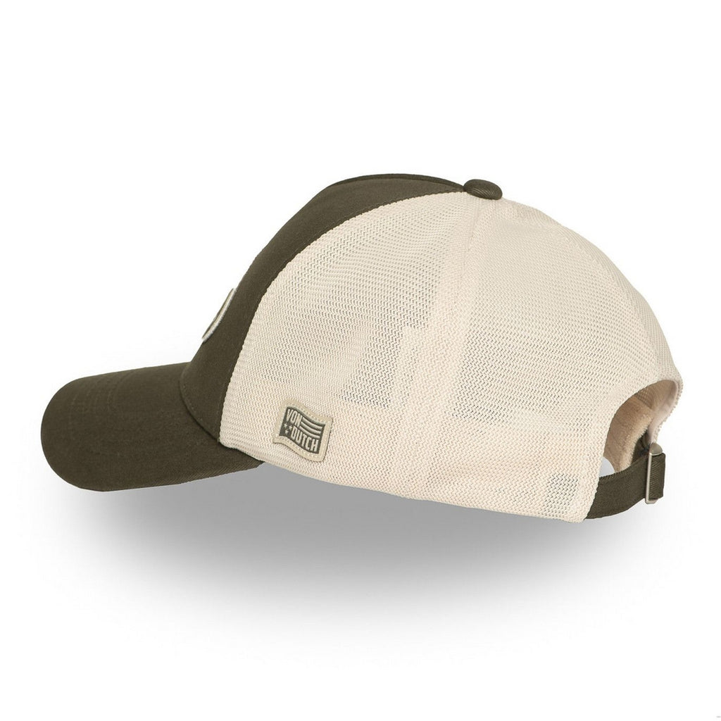 VON DUTCH 925 CASQUETTE KAKI BLANC
