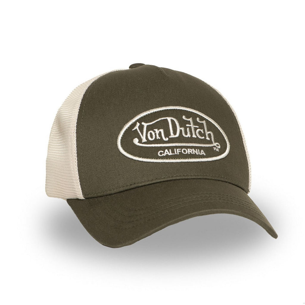 VON DUTCH 925 CASQUETTE KAKI BLANC