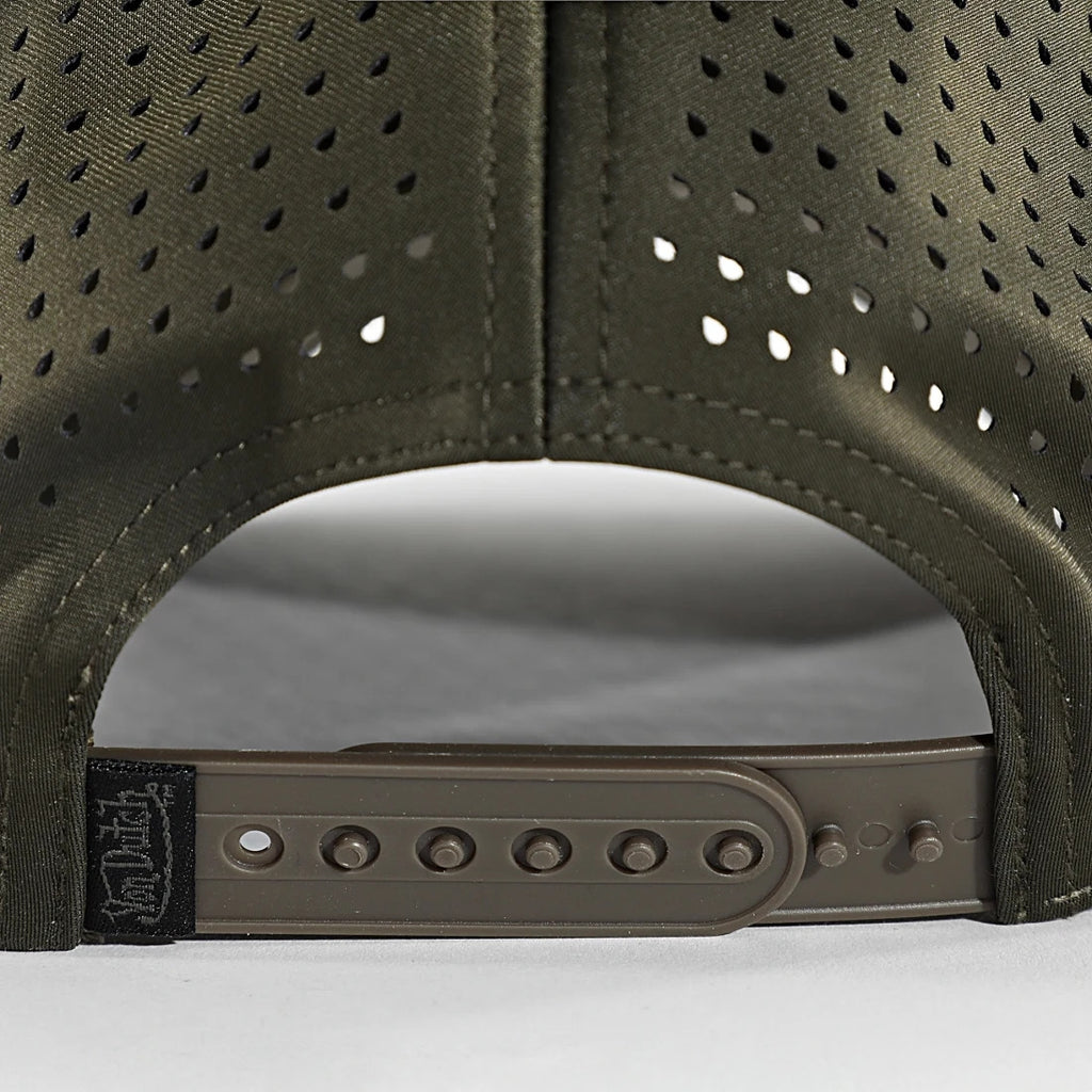 VON DUTCH 725 CASQUETTE KAKI LOGO CARBON